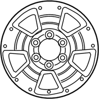 OEM 2003 Toyota 4Runner Wheel, Alloy - 42611-35281