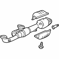 OEM 2016 Acura TLX Exhaust Catalytic Converter & Pipe - 18150-5J2-A51
