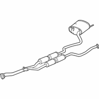 OEM 2016 Acura TLX Muffler, Passenger Side Exhaust - 18307-TZ7-A01