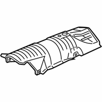 OEM 2010 Honda Accord Plate B, FR. Floor Heat Baffle - 74602-TE0-A00