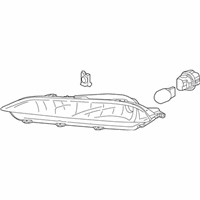 OEM 2016 Honda Pilot Light Assy., L. FR. Turn - 33350-TG7-A11