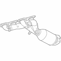 OEM 2019 Lexus GS F Exhaust Manifold Sub-Assembly, Right - 17104-38090