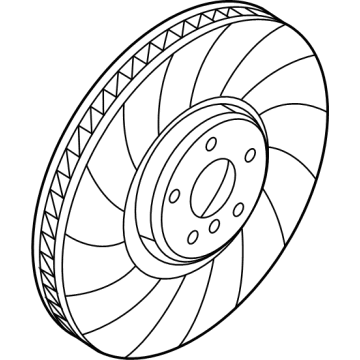 OEM BMW 840i xDrive Gran Coupe BRAKE DISC VENTIL.W.PUNCHED - 34-10-6-887-658