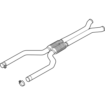OEM 2020 BMW X5 FRONT SILENCER WITH FRONT PI - 18-30-8-746-786