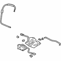 OEM 2002 Honda Civic Lock & Cable Assembly, Tailgate - 74800-S5S-G11
