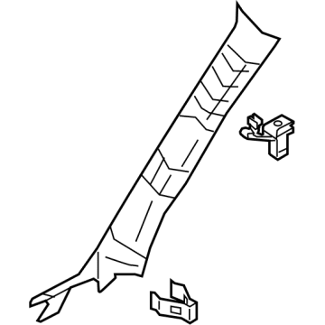 OEM Scion Weatherstrip Pillar Trim - 62211-WB001