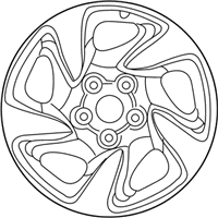 OEM 1997 Toyota RAV4 Wheel, Alloy - 42611-42060