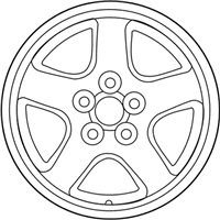 OEM 1997 Toyota RAV4 Wheel, Alloy - 42611-42070