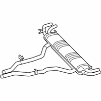 OEM 2022 BMW X5 Rear Muffler With Exhaust Fl - 18-30-7-935-483
