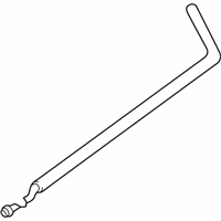 OEM 1998 BMW 740iL Radiator Return Line - 32-41-1-091-975