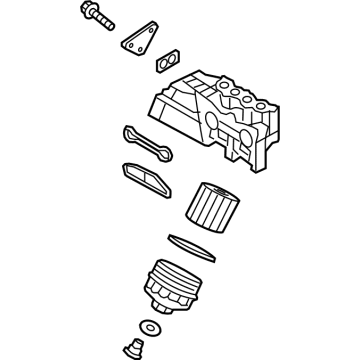 OEM 2016 Hyundai Genesis Oil Filter Body Assembly - 26310-3F501