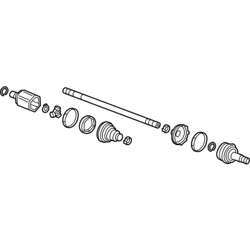 OEM 2022 Acura MDX Shaft Assembly, R Drive - 42310-TYA-A02