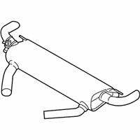 OEM 2022 BMW X5 Rear Muffler With Exhaust Fl - 18-30-7-935-439