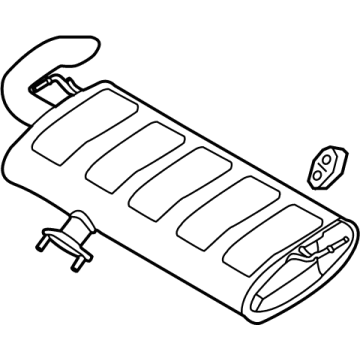 OEM 2022 Hyundai Tucson MUFFLER ASSY-REAR - 28710-CW540
