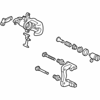 OEM Acura TSX Caliper Sub-Assembly, Left Rear (Reman) - 43019-SDA-A00RM