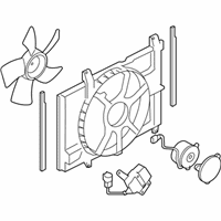 OEM 2009 Nissan Versa Motor & Fan Assy-W/Shroud - 21481-EL30A