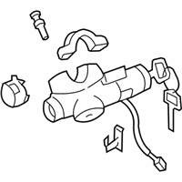 OEM 2008 Nissan 350Z Lock Set-Steering - D8700-CF40A