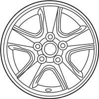 OEM Kia Forte Koup Wheel Assembly-Aluminum - 529101M460