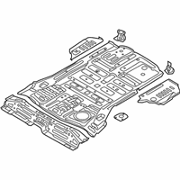 OEM Hyundai Santa Fe XL Panel Assembly-Rear Floor Front Complete - 65510-B8000