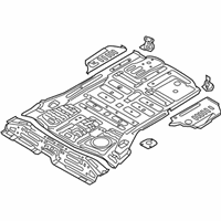 OEM 2015 Hyundai Santa Fe Panel Assembly-Rear Floor Front Complete - 65510-B8000