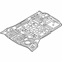 OEM Hyundai Santa Fe Panel-Rear Floor - 65512-B8000