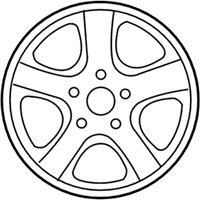 OEM 2010 Hyundai Elantra Wheel Rim Silver - 52910-2H260