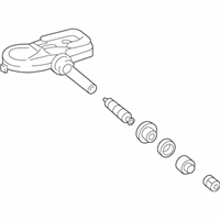 OEM 2022 Toyota Camry Tire Pressure Sensor - 42607-02100