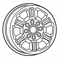 OEM 2021 Ram 3500 Aluminum Wheel - 6MP64AAAAA