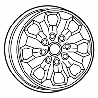 OEM 2022 Ram 3500 Aluminum Wheel - 6MH99RXFAA