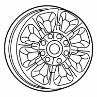 OEM 2020 Ram 3500 Aluminum Wheel - 6MS041AUAA