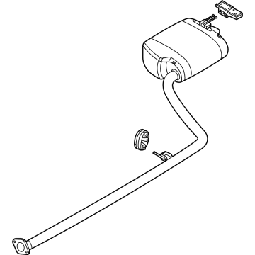 OEM 2022 Kia K5 Rear Muffler Assembly - 28710L3800