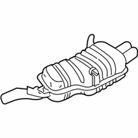 OEM BMW 328Ci Rear Muffler - 18-10-1-437-601