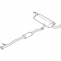 OEM 2019 Nissan Rogue Sport MUFFLER ASSY-EXHAUST, MAIN - 20100-6MT0A