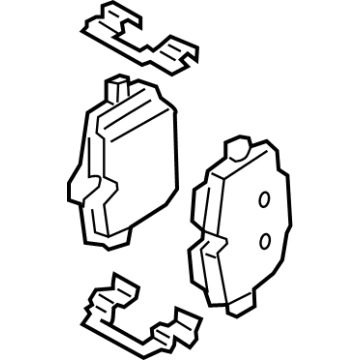 OEM 2022 BMW 330e xDrive REPAIR KIT, BRAKE PADS ASBES - 34-20-6-888-831