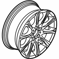 OEM 2009 BMW 528i xDrive Disc Wheel, Light Alloy, Reflex-Silber - 36-11-8-036-947