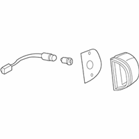 OEM 1998 Nissan Pathfinder Lamp Assembly-Licence - 26510-0W000