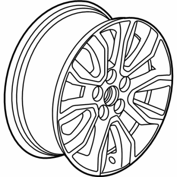 OEM Chevrolet Trailblazer Wheel, Alloy - 42481742
