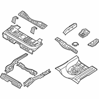 OEM 2011 Chevrolet Aveo Floor Pan Assembly - 96813457