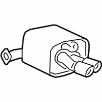 OEM 2013 Chevrolet Caprice Rear Muffler - 92457056