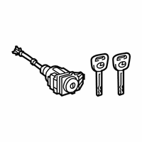 OEM 2019 Lexus RX450h Door Lock Cylinder & Key Set, Left - 69052-0E130