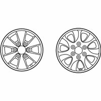 OEM Hyundai Entourage Aluminium Wheel Assembly - 52910-4J200