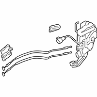 OEM 2016 Kia Optima Rear Door Latch & Actuator Assembly, Left - 814102T501