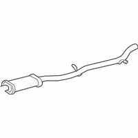 OEM 1999 Buick Park Avenue Exhaust Resonator ASSEMBLY (W/ Exhaust Pipe) - 25678782