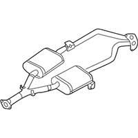 OEM 2003 Infiniti M45 Exhaust Sub Muffler Assembly - 20300-CR900