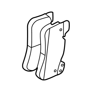 OEM 2020 BMW M5 REPAIR KIT, BRAKE PADS ASBES - 34-10-8-093-715