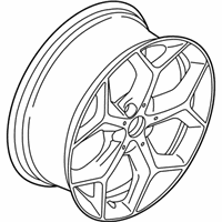 OEM BMW X1 Disc Wheel, Light Alloy, Orbitgrey - 36-11-6-856-070