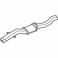 OEM 2002 BMW 325xi Center Muffler Assembly - 18-10-7-506-018