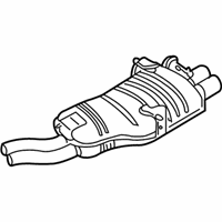 OEM 2005 BMW 330xi Rear Muffler Assembly - 18-10-7-504-172