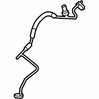 OEM BMW X6 Pressure Line, Condenser Double Pipe - 64-50-9-166-097