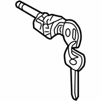 OEM 2009 Pontiac Vibe Cylinder, Front Side Door Lock(W/Keys) - 19184236
